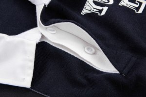 Camiseta de Rugby OEM 2026 con Estampado Teñido en Hilo, 350gsm, Algodón Tejido, Mangas Largas, Nombre del Equipo Personalizado, con Sublimación - Product Image 5