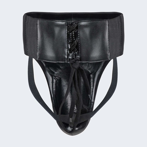 Protège-entrejambe de boxe personnalisé en cuir PU pour homme, équipement de protection pour adultes, équipement de sécurité sportive, couleur unie, fermeture auto-agrippante - Product Image 4