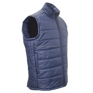 High Quality Men's Lightweight Quilted Coat Sleeveless Vest with Pockets Zip up Winter <b>Jacket</b> Vests - Product Image 3