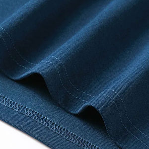 Camisa Polo Azul para Hombre, con Detalle de Cuello en Contraste, Transpirable, de Algodón, Informal, de Manga Corta, para Golf, Tenis, Verano - Product Image 4