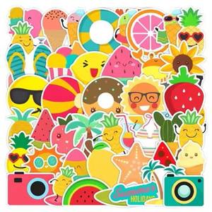 Calcomanías de Pared de Dibujos Animados para Niños, Personalizadas, de Alta Calidad, con Corte a Troquel |   Pegatinas de Vinilo PVC Ecológicas |   Decoración para el Hogar Impermeable - Product Image 2