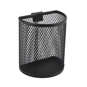 Mounted Basket With <b>Hook</b> Wall Hanging Pencil Holder Large Capacity Mesh Metal Pen Cup Desk Organizer - Product Image 1