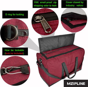 Sac de sport étanche de grande capacité 90L, anti-odeurs, avec doublure en charbon actif, sac de week-end pour la gym - Product Image 3