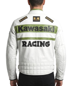 เสื้อแจ็คเก็ตหนังสำหรับขี่มอเตอร์ไซค์ Unisex Rawasaki ทนทานและสวมใส่สบาย ตัดเย็บตามสั่ง มาตรฐาน CE - Product Image 2