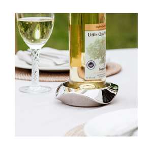 Silver Plated Aluminium Bottle Coaster Customise Design Superior Quality Bar Accessories With Wholesale Price - Product Image 3