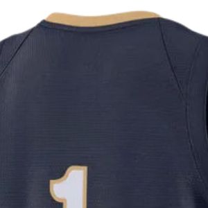 <b>Navy</b> Gold Basketball Jersey for Men Sleeveless Athletic Team Uniform Lightweight Sports Shirt Breathable Game Practice - Product Image 4