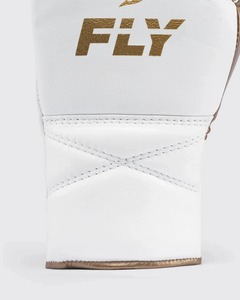 Gants de boxe MMA personnalisés blancs/dorés en cuir pour entraînement en salle avec logo personnalisé unisexe haute qualité MOQ 1 - Product Image 3