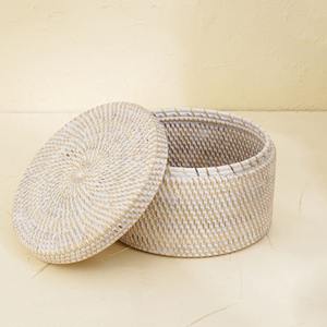 <b>Kitchen</b> <b>storage</b> & decor sustainable <b>storage</b> box rattan lid basket containers hand-braided boxes - Product Image 6