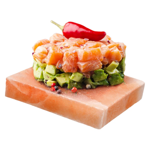 Plaque de cuisson en sel de l'Himalaya de qualité supérieure avec support en acier inoxydable, briques de sel rose naturelles raffinées et rondes - Product Image 3
