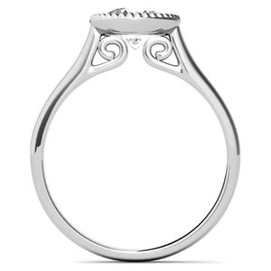 Round Cut Moissanite <b>Ring</b> 925 Sterling <b>Silver</b> White Gold Plated Luxury <b>Solitaire</b> Engagement <b>Ring</b> Bridal Wedding Gift for Her - Product Image 2