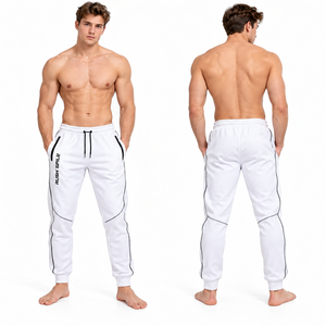 Pantalones Deportivos para Hombre Regal Three LLC, Transpirables, con Cintura Ajustable, para Gimnasio, Ejercicio, con Costuras en Contraste - Product Image 4