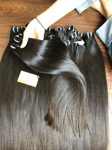 Cabello Humano Vietnamita de Lujo Sedoso al Mejor Precio al por Mayor, No Remy, Premium, Trama de Piel, Doble Paquete, Liso Extremo, 8-28 Pulgadas - Product Image 3