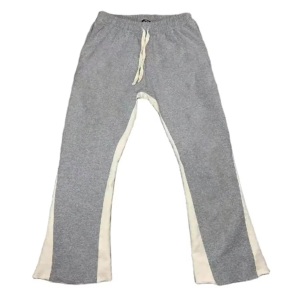 Pantalones acampanados estilo vintage, de algodón interlock, ideales para colecciones de boutiques. - Product Image 1