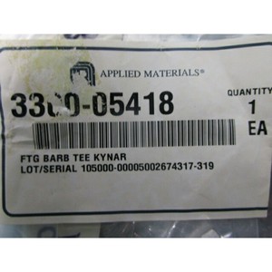 2 AMAT 3300-05418 FTG Barb Tee Kynar, 101723 - Équipements et pièces semi-conductrices de renommée mondiale à la fois fiables et durables - Product Image 6