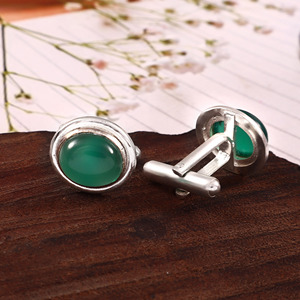 Gemelos de Ónix Natural para Hombre, Juego de Gemelos de Piedras Preciosas de Lujo en Tono Dorado, Regalo de Joyería para Boda, Cumpleaños, Navidad, Venta al Por Mayor - Product Image 3
