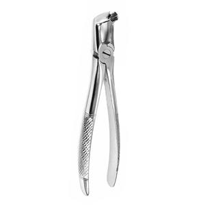 Forceps d'extraction dentaire atraumatique de couleur argentée, finition polie de qualité supérieure, pour la récupération des racines inférieures - Product Image 2