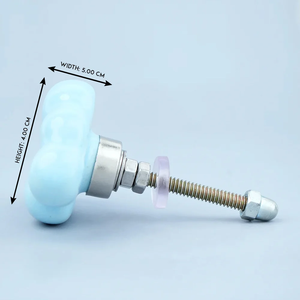 Wholesale Handmade <b>Ceramic</b> Cloud <b>Knobs</b> Pastel Drawer Cabinet Door Pulls Kids Nursery Furniture Decorative Handles - Product Image 3