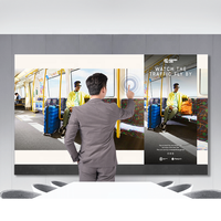 Écran mobile multifonction ultra-fin intelligent COB LED tout-en-un HD 4K de 135 pouces pour salle de conférence, garantie de 5 ans