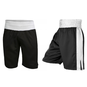 2024 New Arrival Breathable 100% Polyester 220g Soft Fabric Muay Thai Fight Wear Boxing Shorts for Men - Product Image 1