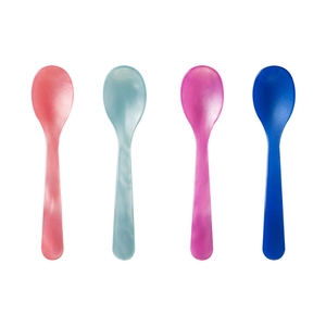 Cuillère de service moderne en résine multicolore, écologique, à long manche, pour thé, desserts, petit-déjeuner, sucre, mini sel, vaisselle de table - Product Image 1