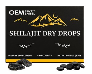 Tabletas de Shilajit Puro del Himalaya OEM/ODM 200mg con Alto Contenido de Ácido Fúlvico, Suplemento Natural de Shilajit para Fortalecer la Inmunidad - Product Image 1