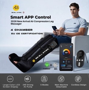 Botas de Compresión Neumática con Control por Aplicación, Masajeador de Aire para la Circulación Sanguínea, 4 Cámaras, Recuperación Deportiva, OEM ODM AS ALL START - Product Image 6
