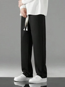 Men's Plus Size Casual Snow Customized Logo Track-pant Jogging Sports <b>Trousers</b>-<b>Black</b> Outdoor Clothing - Product Image 5