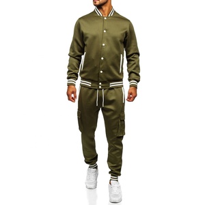 Ropa deportiva 100% de algodón cómoda para hombre, chándales ecológicos al por mayor para correr, para ejercicio de Primavera al aire libre, Fitness de talla grande - Product Image 1