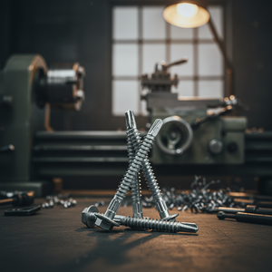 Self-Drilling Screws Washer Head Zinc/Hot-Dip Galvanized Carbon Steel Metric/Inch Standard Coarse Thread Full-Length Threading - Product Image 1