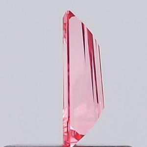 Diamante de color rosa intenso de fantasía, cultivado en laboratorio, 1.02CT, corte trapezoidal, suelto, CVD, pulido a mano, para anillos, para la fabricación de joyas. - Product Image 4