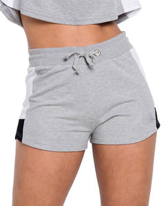 Nouvelle mode : Short de bain en polaire respirant à taille mi-haute, couleur unie, pour femmes et filles, coupe ample et décontractée, avec logo et design personnalisés, OEM - Product Image 5