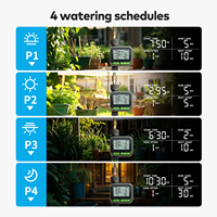Programmateur d'arrosage de jardin pour vanne, capteur d'arrosage, minuterie Zigbee, 4 coupures, alimenté par Tuya, programmateur d'arrosage automatique solaire pour jardin