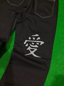 Jean large respirant taille mi-haute pour homme, gris fumé, à franges, gris ciment, en denim délavé, motif uni, boutonné - Product Image 6