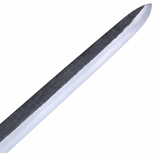 Cuchillo de Carnicero de Hoja Larga con Mango de Madera Marrón Oscuro, Hoja de Acero Negra y Plateada para Cortar Carne y Uso en la Cocina - Product Image 2