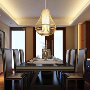 Modern Woven Rattan Pendant <b>Light</b> <b>Indoor</b> Ceiling <b>Light</b> for Home Restaurant Café and Commercial Spaces - Product Image 2
