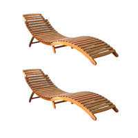 Chaises longues en teck écologiques de fabrication directe, lit de soleil Sunrise pour usage extérieur, chaises pliantes, couleur personnalisée, super qualité