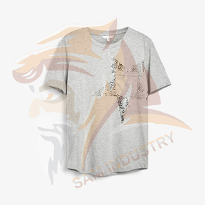 Camiseta de manga corta para mujer, de alta calidad, ecológica, informal, transpirable, de cuello redondo y color liso, para usar en verano. - Product Image 6