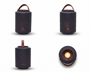 Linterna de diseño de grabado de alta calidad de estilo moderno Vantage con acabado recubierto de polvo para decoración del hogar y sala de estar - Product Image 5