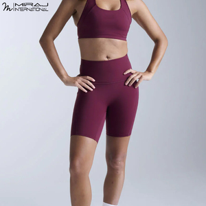 Shorts de yoga confortables et extensibles pour femmes, taille haute, vêtements de sport, tissu à séchage rapide pour la course à pied et un style de vie actif - Product Image 4