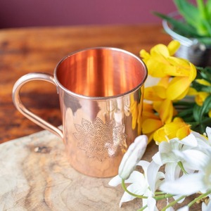Handcrafted Pure Copper Coffee Mug Polished Finish Copper Drinking Cup by Madiha Art and Crafts - Product Image 6