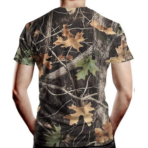เสื้อยืดคอกลมแขนสั้นลายพรางสำหรับผู้ชาย ทรงปกติ สไตล์ลำลอง ระบายอากาศได้ดี ผลิตจากผ้าโพลีเอสเตอร์/คอตตอน ทอแบบถัก พิมพ์ลายดิจิทัล - Product Image 2