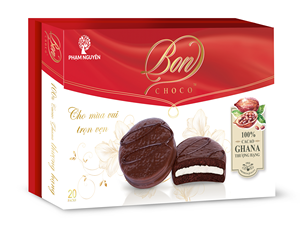 Mejor Precio de Fabricante OEM Malvavisco Cubierto de Chocolate Suave a Granel Bon Cocoa Vietnam 448g Forma Redonda Dulce Revestido de Chocolate 12 Meses de Caducidad - Product Image 5