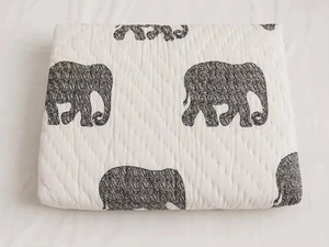 Artistic Elephant design Hand Block Print Cotton <b>Quilt</b> Jaipuri Razai Handmade Indian Boho Bedspread <b>Bedding</b> - Product Image 1