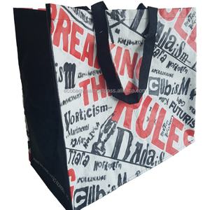 Imprimé personnalisé écologique réutilisable PP tissé polypropylène laminé Shopping Sac fourre-tout étanche Logo motif conçu Vietnam - Product Image 4