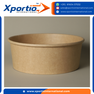 High Demanded Salad Paper <b>Bowl</b> <b>Lid</b> Anti Leak Eco-Friendly Kraft Microwave Safe Biodegradable Disposable Quality Certified - Product Image 5