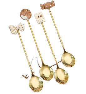 Cuillère de service en laiton d'inspiration vintage, vaisselle en métal faite à la main pour la cuisine, pour l'hôtel, le restaurant, la décoration de la maison - Product Image 3