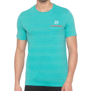 Camiseta Casual de Cuello Redondo para Hombre, Algodón, Tacto Suave, Tejido Teñido Reactivo, Diseño Minimalista, Estilo Casual Urbano - Product Image 1