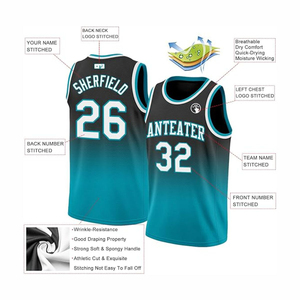 Maillot de basketball personnalisable avec logo d'équipe, maillot de sport respirant et anti-transpiration pour les matchs - Product Image 5