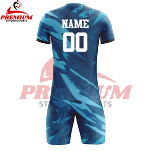 ชุดฟุตบอลขายส่ง ชุดกีฬาผู้ชาย ชุดเสื้อฟุตบอลพิมพ์ลายแบบ Sublimation ชุดฟุตบอลผู้ใหญ่ ชุดวอร์มสำหรับฝึกซ้อม - Product Image 2