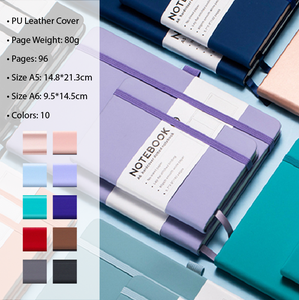 Customized A6 Hardbound <b>Notebook</b> and Elastic Band Pu Leather <b>Notebook</b> Diary 96 <b>Notebooks</b> - Product Image 2